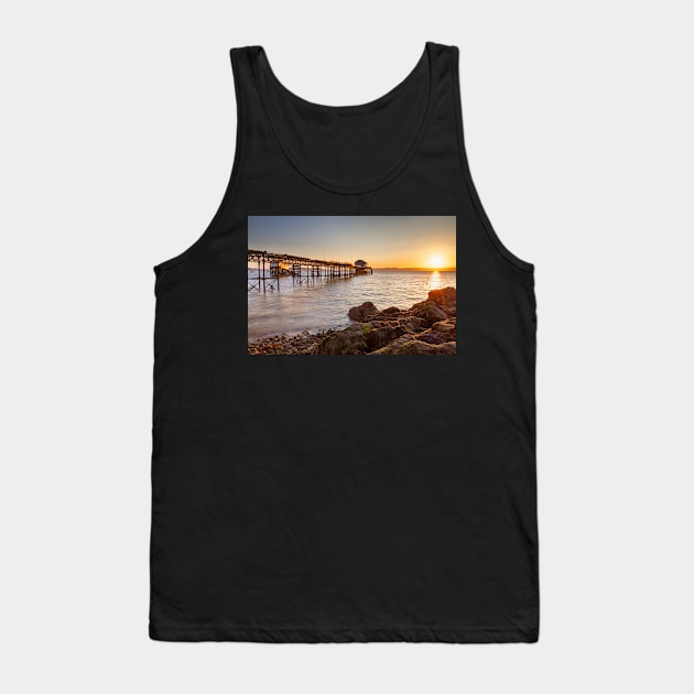 Mumbles Lifeboat Station and Pier Tank Top by dasantillo